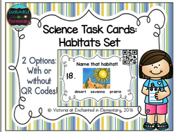 Science Task Cards: Habitats Set