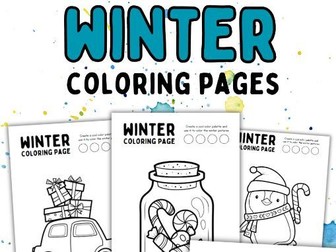 Winter Coloring Pages - Coloring Sheets - Winter Activities.