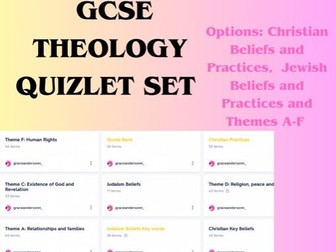 GCSE Theology Quizlet Folder