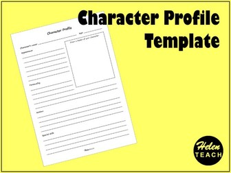Character Profile Template