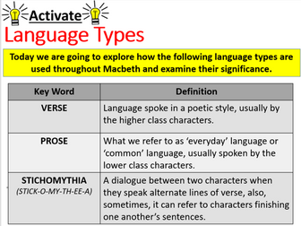 Macbeth: Power and Language