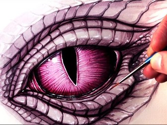 Year 5 Art linked to Beowulf. Includes sketching, clay modelling and pastel work.