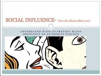 GCSE Psychology Edexcel- Social influence (Ways to prevent blind obedience to authority figures)