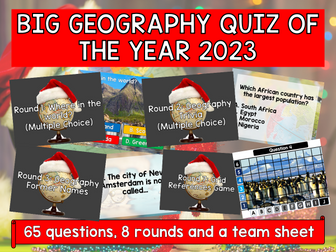 BIG GEOGRAPHY QUIZ OF THE YEAR 2023