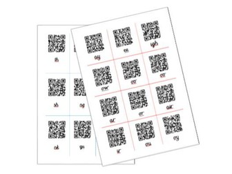 Read Write Inc Special Friends set 1 and 2 QR code sheet