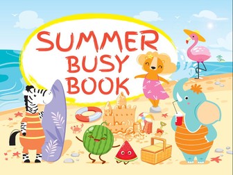 Summer Busy Book: Printable Preschool Activity Book