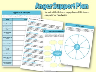 Anger Support Plan ELSA Support