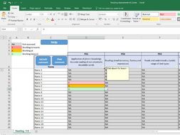 Reading formative assessment tracker