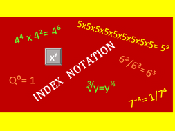 Index Notation PowerPoint[ | Teaching Resources