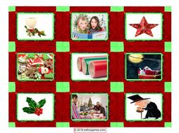 Christmas Card Game 4 Pages = 36 Cards
