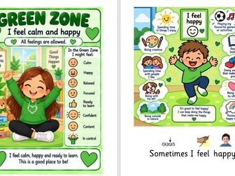 Zones of Regulation - Green Social Story