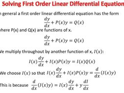 First order differential equations | Teaching Resources