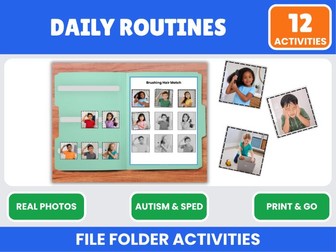 Daily Routine Matching Tasks ASD