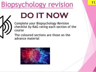Biopsychology revision lesson AQA