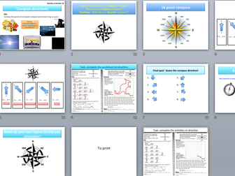 OS map skills - compass directions