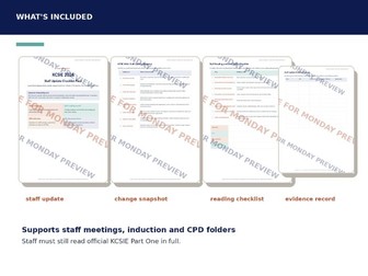 KCSIE 2026 Staff Update Checklist Pack | Safeguarding CPD