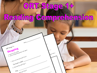 ORT Stage 1+ Reading Comprehension Shopping