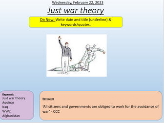 Just war theory- AQA Theme B