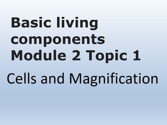 NEW SPEC OCR A AS BIOLOGY Cells and Magnification