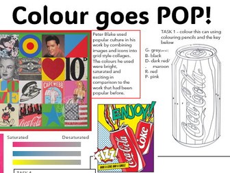 Pop Art Colour - Cover - Worksheet