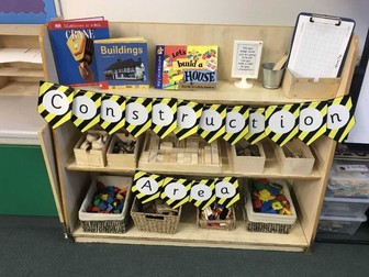 EYFS Construction Area Bunting