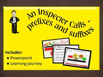 An Inspector Calls - SPaG lesson - prefixes and suffixes