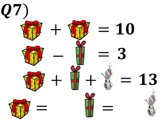 Christmas Algebra