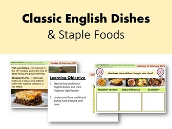 Classic English Dishes & Staple Foods