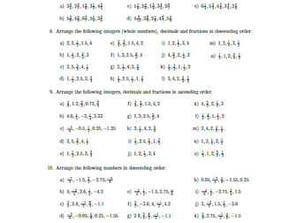 Ordering numbers