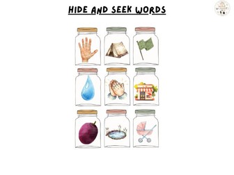 Hide and Seek Words- cvc and ccvc pictures