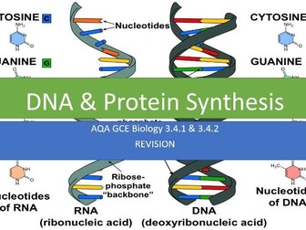 DNA,RNA,Protein Synthesis REVISION for students, teachers and tutors