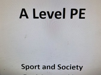 Edexcel A Level PE Paper 2 Revision Booklets