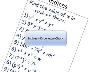 Indices - Knowledge Check