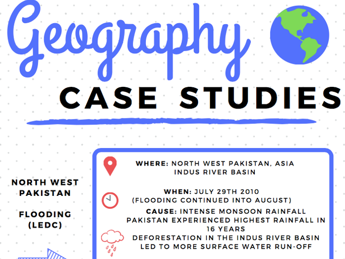 Geography Case Study Information Sheets | Teaching Resources