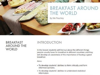 Breakfast around the World - Lessons in Digital Literacy