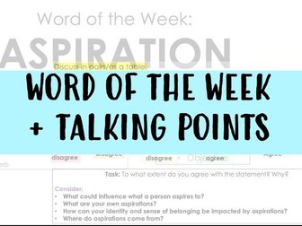 Word of the Week + Talking Points