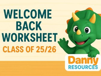 Welcome Back Worksheet – Class of 25/26 (Wordsearch & Fun Activities)