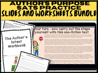 Year 6 SATS Reading Author Purpose Bundle