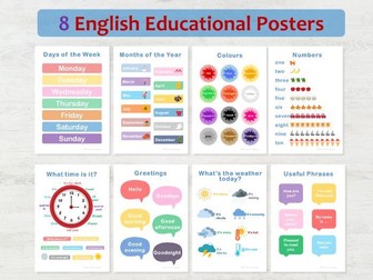 ESL Classroom Poster Set