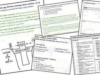 AQA GCSE Religious Studies Paper 1 Predicted Paper + Model Answers + Writing Frames + Revision Pack