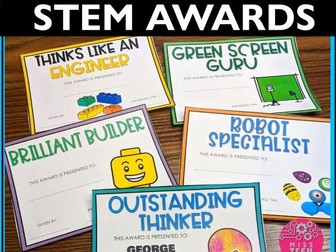 STEAM STEM Award Certificate Bundle