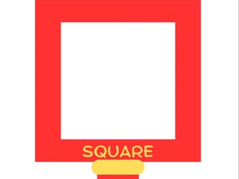 Shape hunt activity - magnifying glasses