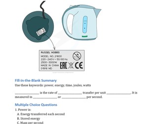 AQA Physics Energy Revision Booklet