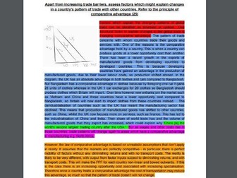 A-Level Economics Theme 4 model essays (A* level) (Suitable for 2024 exams)