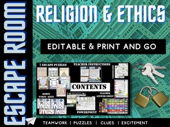Religion & Ethics Escape Room
