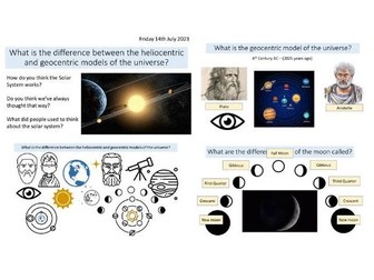 7.2.4 - Moon and Changing ideas - Heliocentric and Geocentric