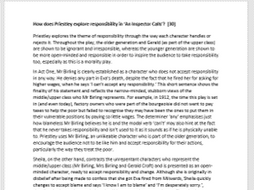 An inspector calls model essay aqa picture