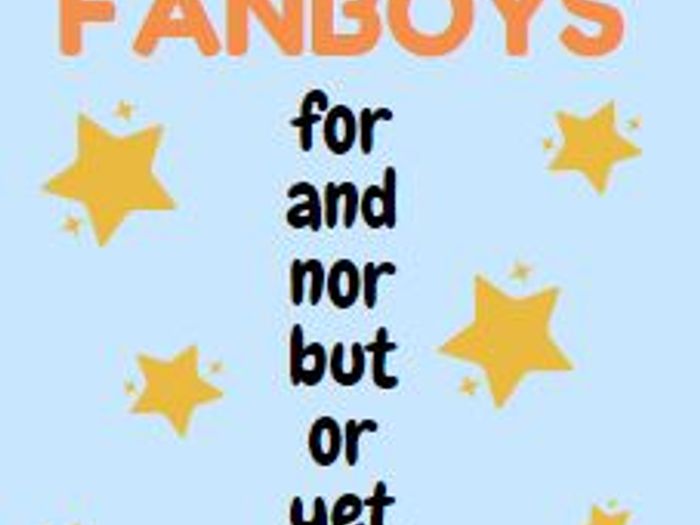 Coordinating Conjunction - FANBOYS Display Poster | Teaching Resources