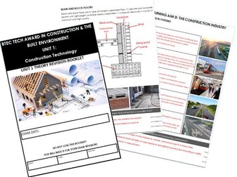 BTEC TECH AWARD IN CONSTRUCTION: Component 1 Student Work Book