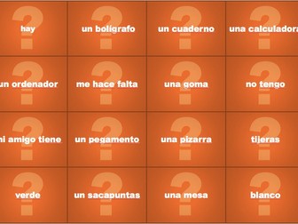 Spanish Sentence Builders: Unit 10 Saying what's in my school bag/class - activities